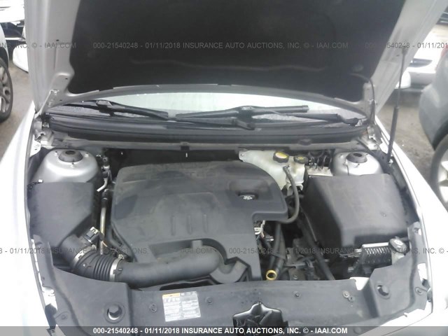 1G1ZC5EUXCF113245 - 2012 CHEVROLET MALIBU 1LT 银色 照片 10
