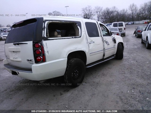 1GKUKMEF8AR166624 - 2010 GMC YUKON XL DENALI WHITE photo 4