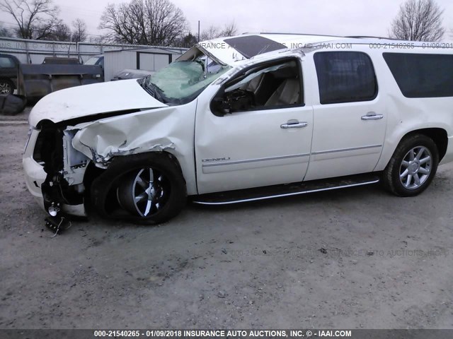 1GKUKMEF8AR166624 - 2010 GMC YUKON XL DENALI WHITE photo 6