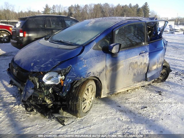 3HGGK5G54HM703182 - 2017 HONDA FIT LX BLUE photo 2