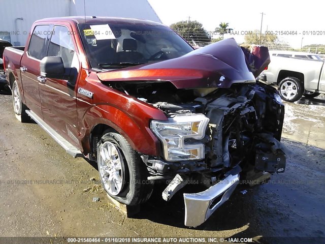 1FTEW1CG8FKE83544 - 2015 FORD F150 SUPERCREW BROWN photo 6