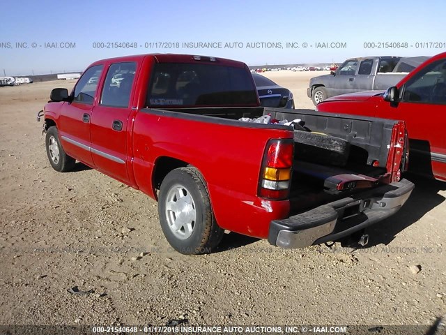 2GTEC13T551130280 - 2005 GMC NEW SIERRA C1500 RED photo 3