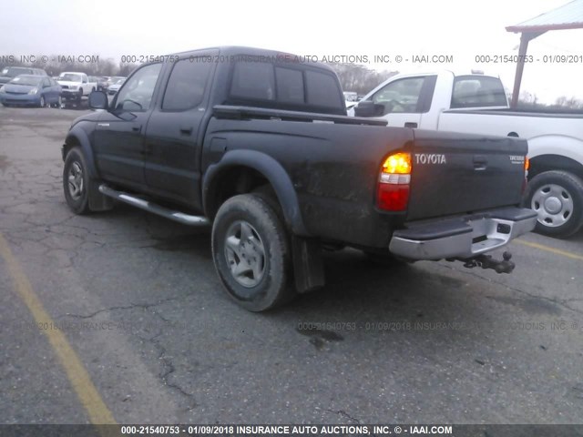 5TEGN92N13Z185323 - 2003 TOYOTA TACOMA DOUBLE CAB PRERUNNER GREEN photo 3