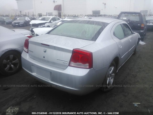 2B3CA3CV3AH298108 - 2010 DODGE CHARGER SXT SILVER photo 4