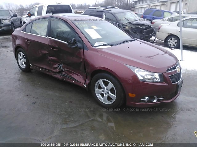 1G1PF5SC5C7218246 - 2012 CHEVROLET CRUZE LT RED photo 1