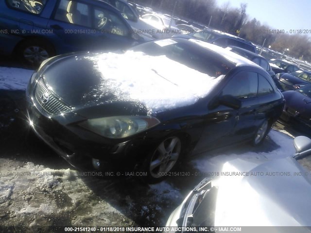 4T1CA38P64U008451 - 2004 TOYOTA CAMRY SOLARA SE/SLE BLACK photo 2