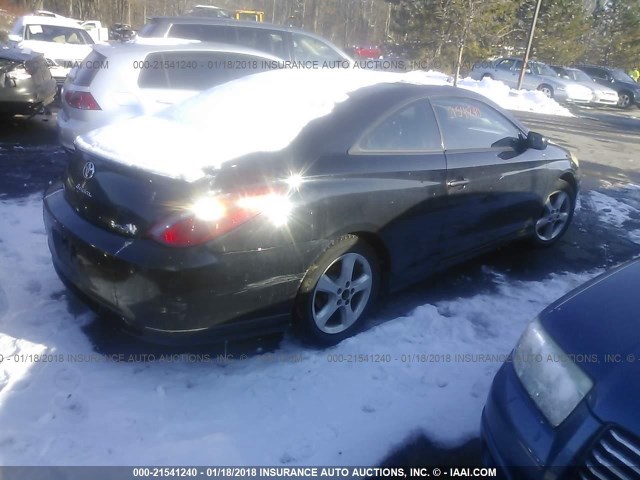 4T1CA38P64U008451 - 2004 TOYOTA CAMRY SOLARA SE/SLE BLACK photo 4