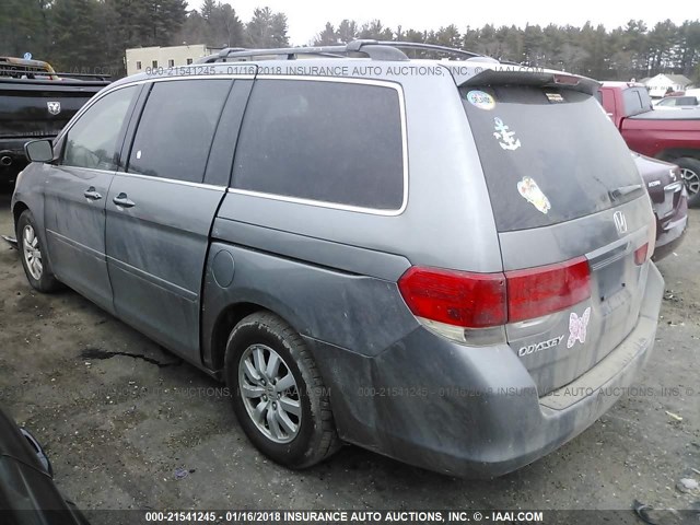 5FNRL386X9B405371 - 2009 HONDA ODYSSEY EXL GRAY photo 3