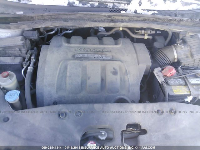5FNRL38727B138572 - 2007 HONDA ODYSSEY EXL ვერცხლისფერი ფოტო 10