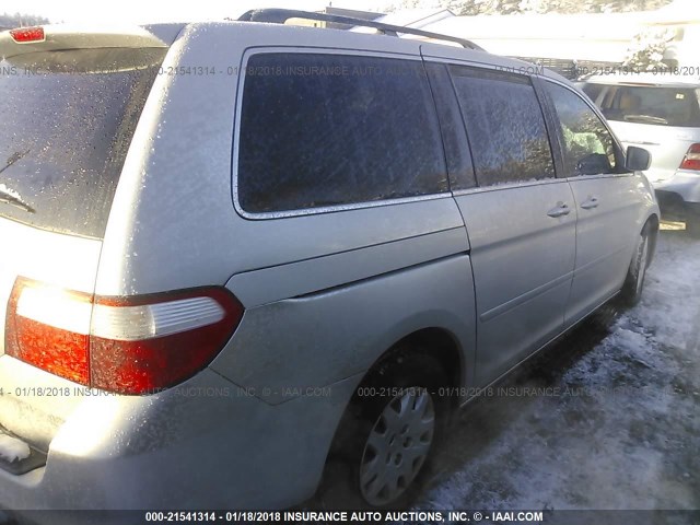 5FNRL38727B138572 - 2007 HONDA ODYSSEY EXL ვერცხლისფერი ფოტო 4