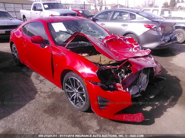 JF1ZNAA12H9701349 - 2017 TOYOTA 86 SPECIAL EDITION RED photo 1