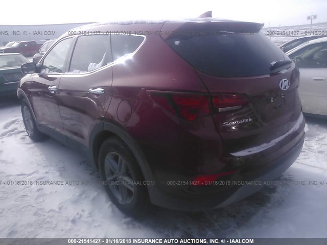 5XYZTDLB1HG441192 - 2017 HYUNDAI SANTA FE SPORT  RED photo 3