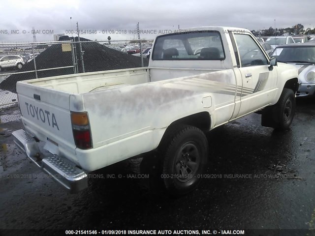 JT4RN63R0H0141667 - 1987 TOYOTA PICKUP RN63 STD WHITE photo 4