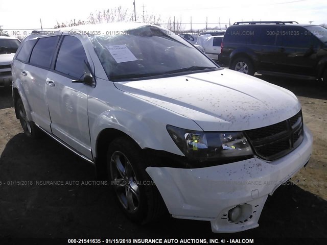 3C4PDDGG8HT623586 - 2017 DODGE JOURNEY CROSSROAD WHITE photo 1