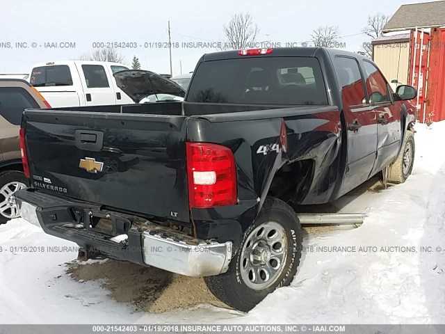 3GCRKSEA0AG263827 - 2010 CHEVROLET SILVERADO K1500 LT BLACK photo 4