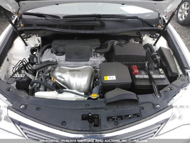 4T4BF1FKXER435115 - 2014 TOYOTA CAMRY L/SE/LE/XLE თეთრი ფოტო 10