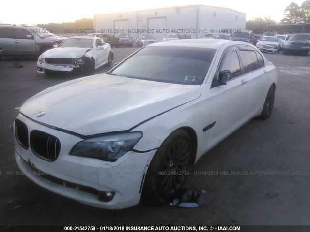 WBAKC8C58ACY68993 - 2010 BMW 750 LI/XDRIVE WHITE photo 2