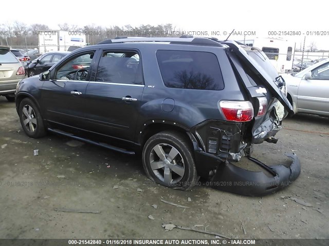 1GKKVRED8CJ369654 - 2012 GMC ACADIA SLT-1 Niebieski zdjęcie 3