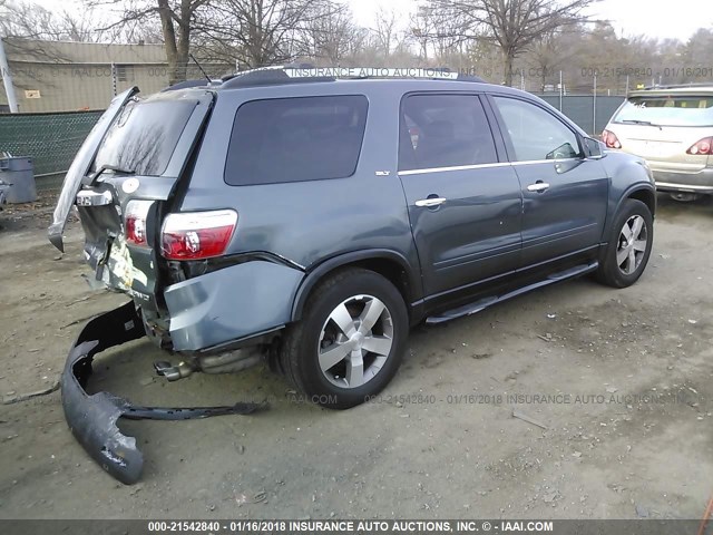 1GKKVRED8CJ369654 - 2012 GMC ACADIA SLT-1 Niebieski zdjęcie 4