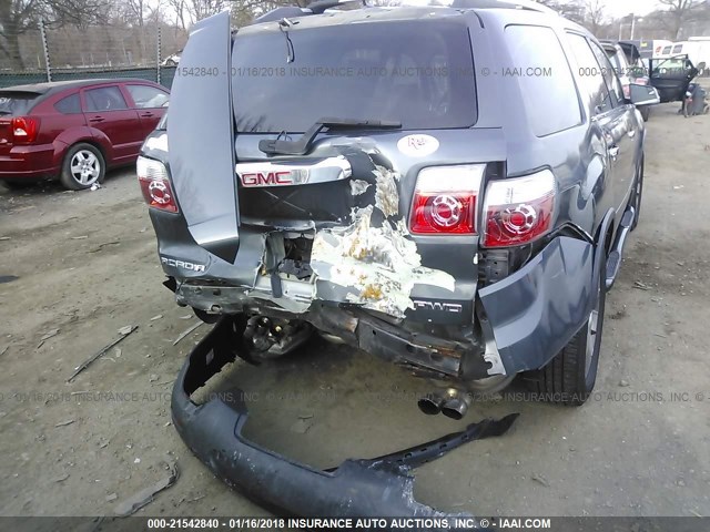 1GKKVRED8CJ369654 - 2012 GMC ACADIA SLT-1 Niebieski zdjęcie 6