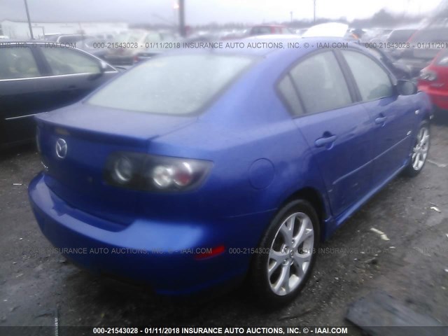 JM1BK323071699419 - 2007 MAZDA 3 S BLUE photo 4