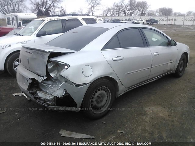 1G2ZF55B964231997 - 2006 PONTIAC G6 SE SILVER photo 4