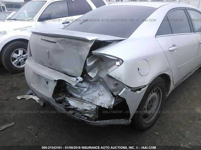 1G2ZF55B964231997 - 2006 PONTIAC G6 SE SILVER photo 6