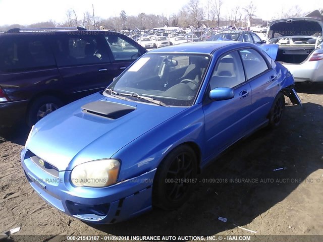 JF1GD29604H501540 - 2004 SUBARU IMPREZA WRX BLUE photo 2