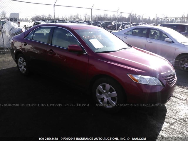 4T1BE46K27U132914 - 2007 TOYOTA CAMRY NEW GENERAT CE/LE/XLE/SE RED photo 1