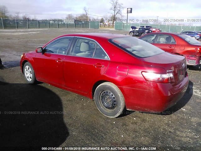 4T1BE46K27U132914 - 2007 TOYOTA CAMRY NEW GENERAT CE/LE/XLE/SE RED photo 3