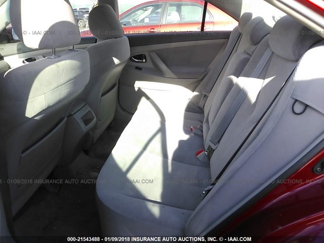 4T1BE46K27U132914 - 2007 TOYOTA CAMRY NEW GENERAT CE/LE/XLE/SE RED photo 8