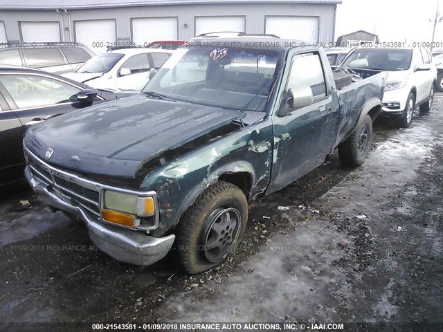 1B7FL26X2PS111567 - 1993 DODGE DAKOTA GREEN photo 2