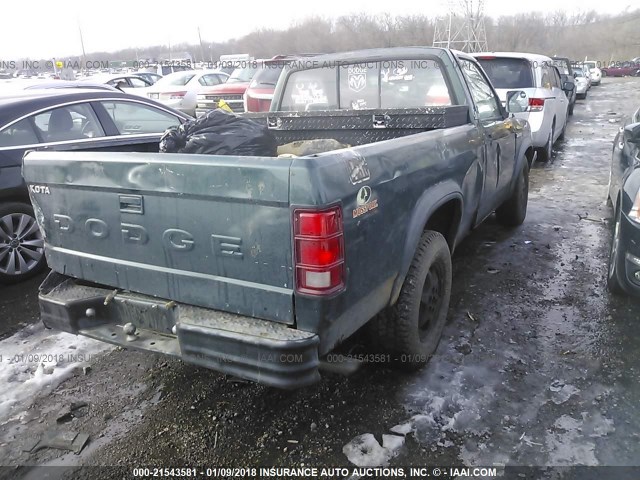 1B7FL26X2PS111567 - 1993 DODGE DAKOTA GREEN photo 4