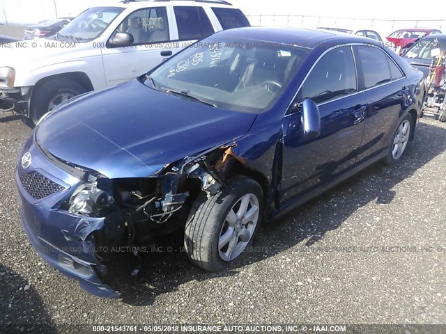 4T1BK46K08U072898 - 2008 TOYOTA CAMRY LE/XLE/SE ლურჯი ფოტო 2
