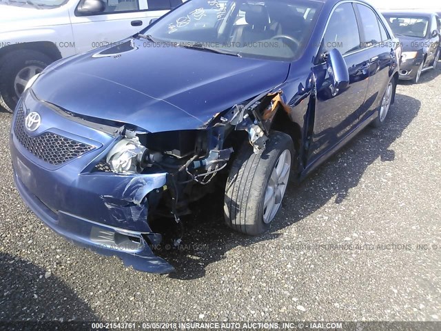 4T1BK46K08U072898 - 2008 TOYOTA CAMRY LE/XLE/SE ლურჯი ფოტო 6