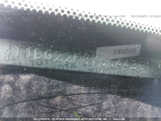 4T1BG22K8YU644361 - 2000 TOYOTA CAMRY CE/LE/XLE 灰色 照片 9