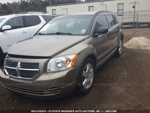 1B3HB48B98D656102 - 2008 DODGE CALIBER SXT GOLD photo 2