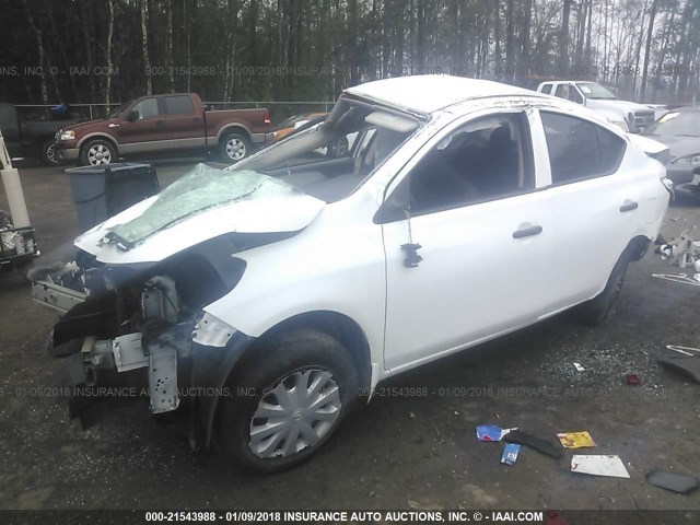 3N1CN7AP9FL874767 - 2015 NISSAN VERSA S/S PLUS/SV/SL WHITE photo 2