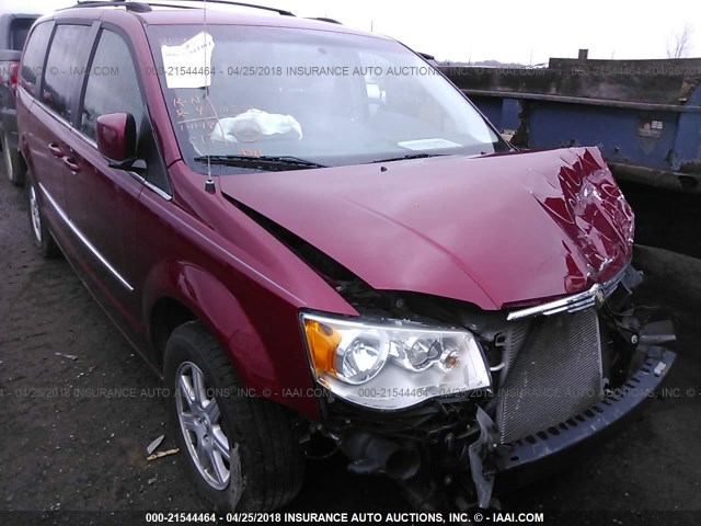 2A4RR8DX9AR448564 - 2010 CHRYSLER TOWN & COUNTRY TOURING PLUS BURGUNDY photo 1