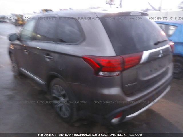 JA4AD2A30GZ062284 - 2016 MITSUBISHI OUTLANDER ES BROWN photo 3