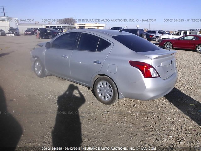 3N1CN7AP6DL849094 - 2013 NISSAN VERSA S/S PLUS/SV/SL SILVER photo 3