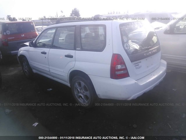 JF1SG65673H748163 - 2003 SUBARU FORESTER 2.5XS თეთრი ფოტო 3