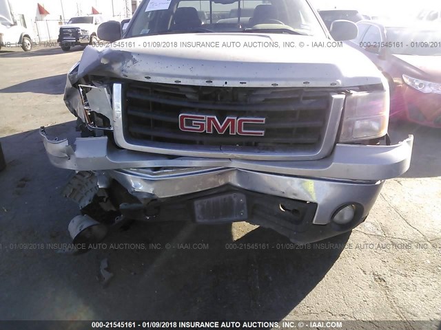 3GTEK13J78G253544 - 2008 GMC SIERRA K1500 SILVER photo 6