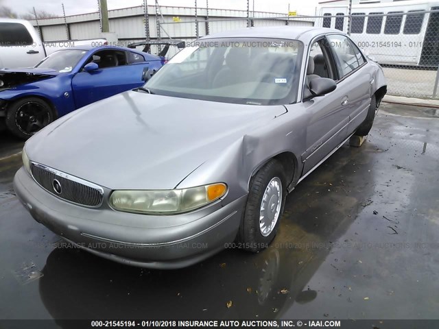 2G4WS52M1V1466304 - 1997 BUICK CENTURY CUSTOM GRAY photo 2