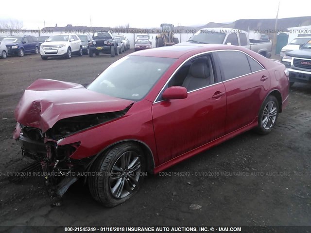 4T1BE46K09U329583 - 2009 TOYOTA CAMRY SE/LE/XLE RED photo 2