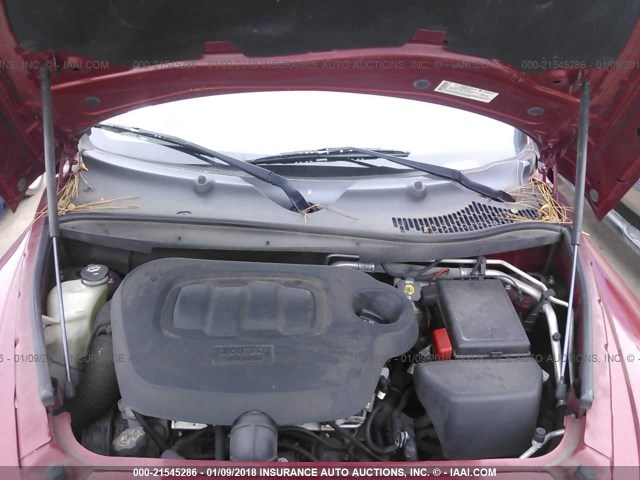 3GNDA13D78S627549 - 2008 CHEVROLET HHR LS MAROON photo 10