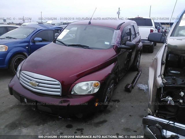 3GNDA13D78S627549 - 2008 CHEVROLET HHR LS MAROON photo 2