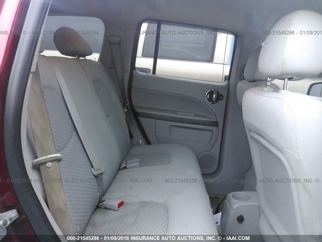 3GNDA13D78S627549 - 2008 CHEVROLET HHR LS MAROON photo 8