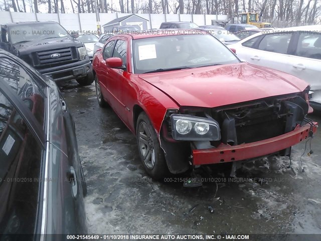 2B3KA53H07H613912 - 2007 DODGE CHARGER R/T RED photo 1