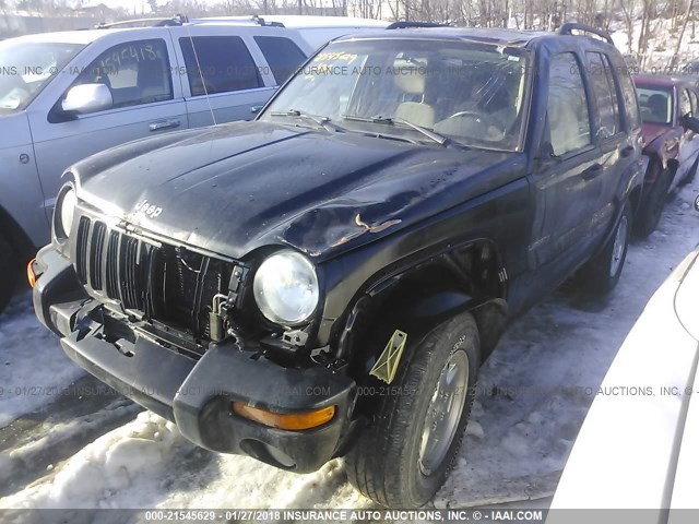 1J4GL58K83W722711 - 2003 JEEP LIBERTY LIMITED BLACK photo 2